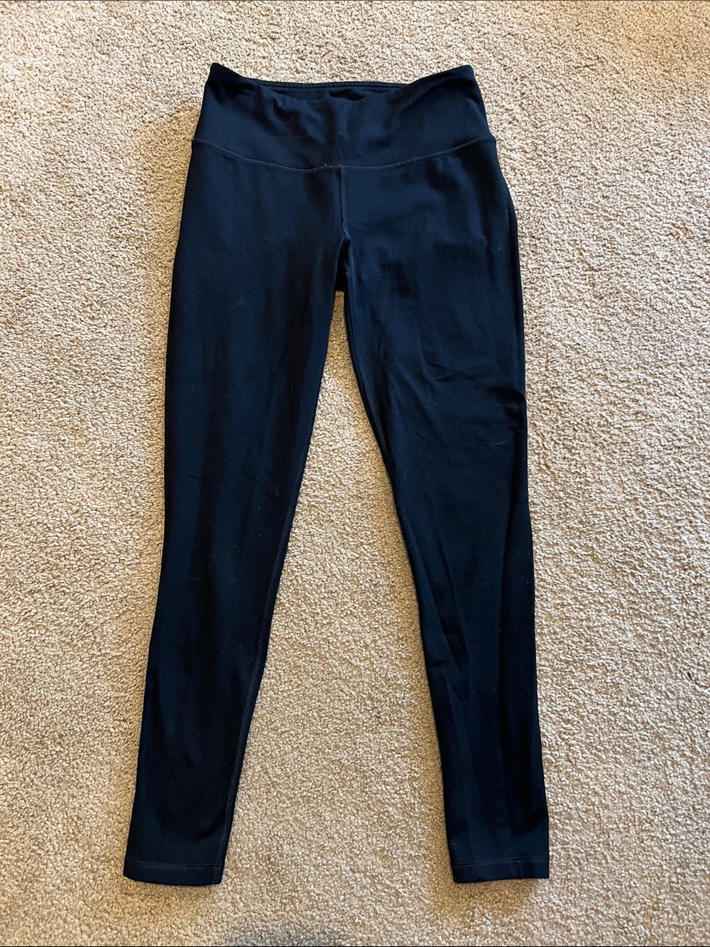 Tek Gear Solid Black Athletic Leggings size Small petite